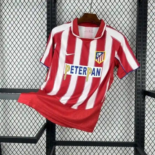 Atletico Madrid 2003-04 Home Retro Soccer Jersey- Fan Version
