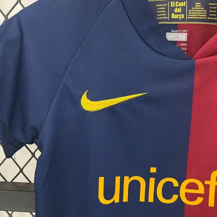 Barcelona 2008-09 Retro Home Soccer Jersey- Kids Kit