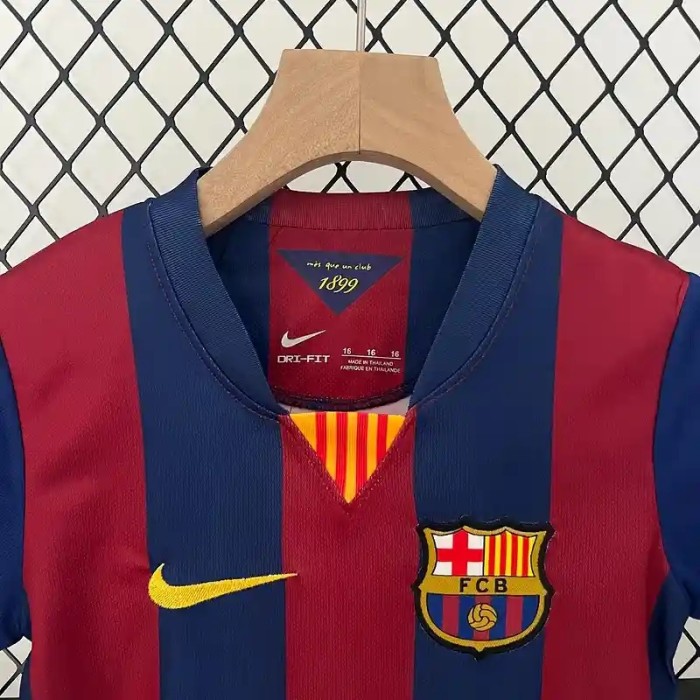 Barcelona 2014-15 Retro Home Soccer Jersey- Kids Kit