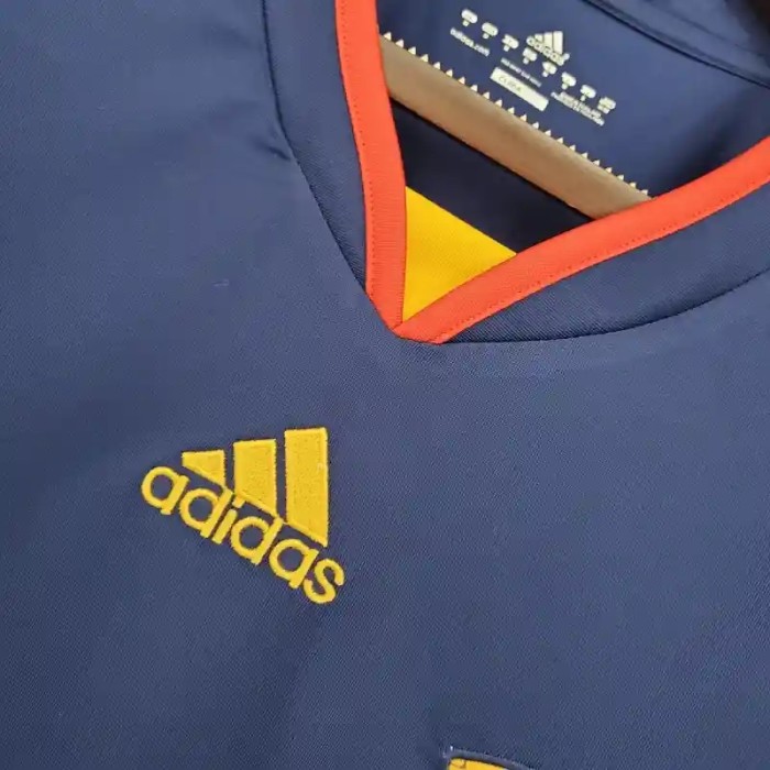 Long Sleeves Spain 2010 Away Retro Soccer Jersey - Fan Version