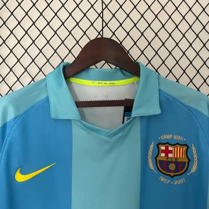 Barcelona 2007-08 Away Retro Soccer Jersey- Fan Version