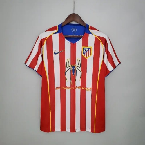 Atletico Madrid 2004-05 Home Retro Soccer Jersey- Fan Version