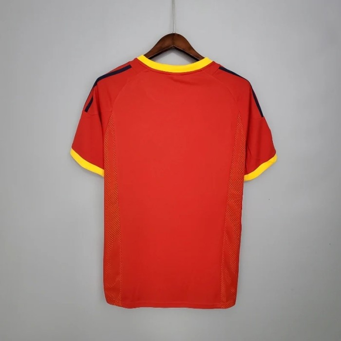Spain 2002 Home Retro Soccer Jersey - Fan Version