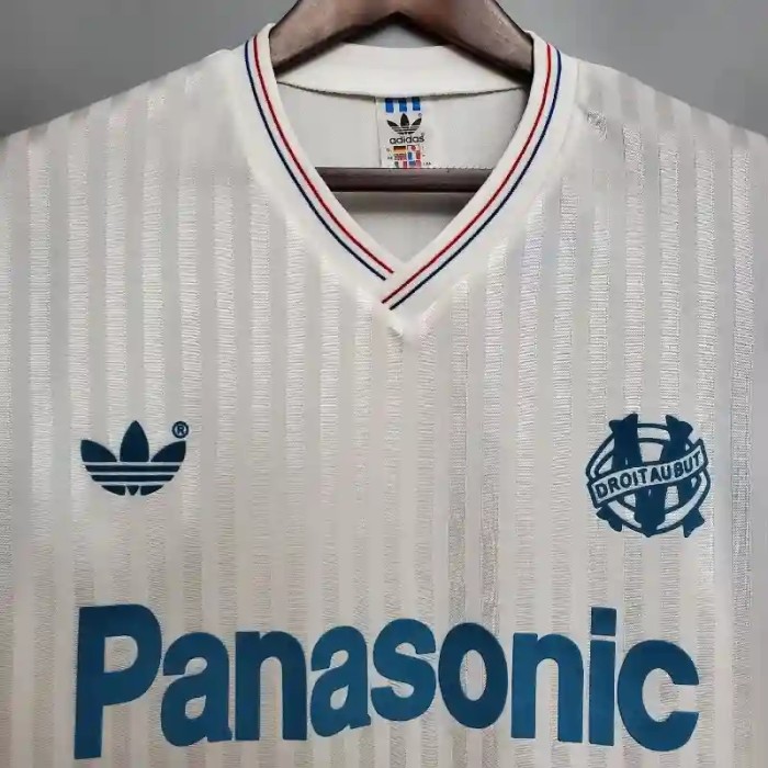 Marseille 1990 Home Retro Soccer Jersey - Fan Version