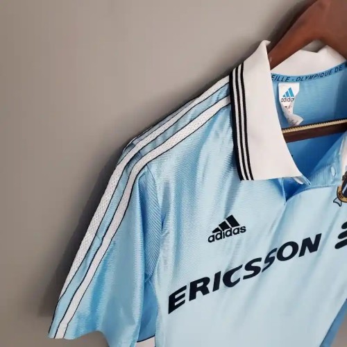 Marseille 1998-99 Away Retro Soccer Jersey - Fan Version