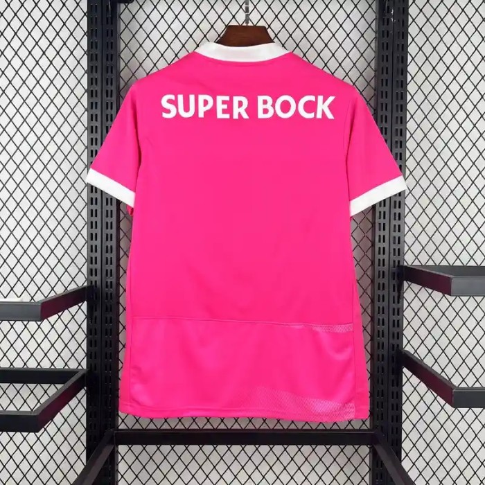 Sporting Lisbon 26/27 Pink October Soccer Jersey - Fan Version