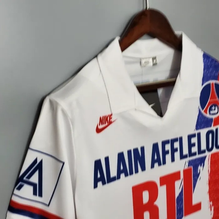 PSG 1990-92 Paris Saint Germain Away Retro Soccer Jersey - Fan Version