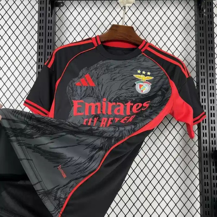 Benfica 25/26 Black Special Edition Soccer Jersey - Fan Version