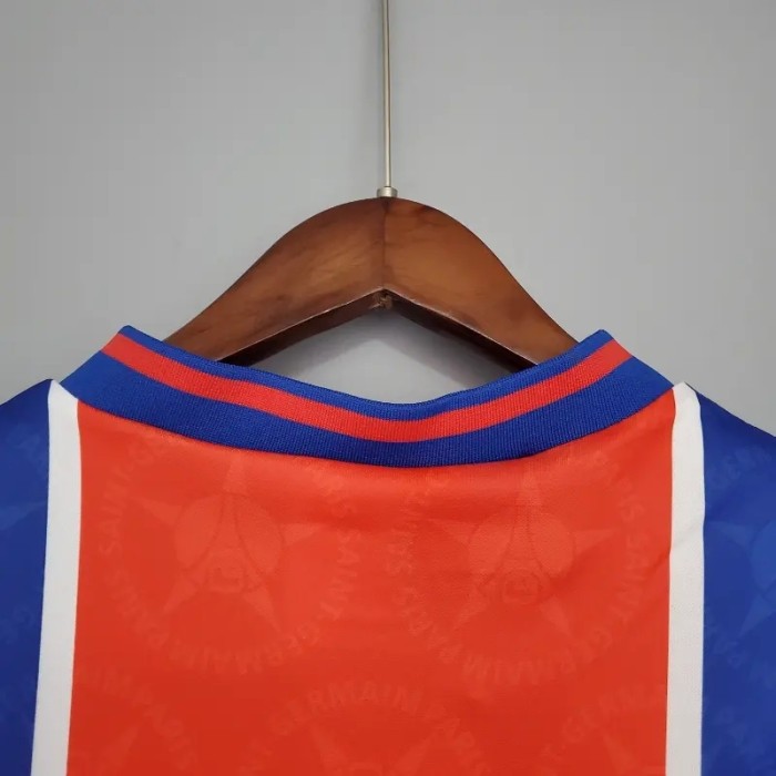 PSG 1995-96 Paris Saint Germain Home Retro Soccer Jersey - Fan Version