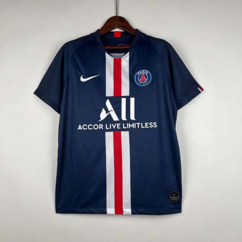 PSG 2019-20 Paris Saint Germain Home Retro Soccer Jersey - Fan Version