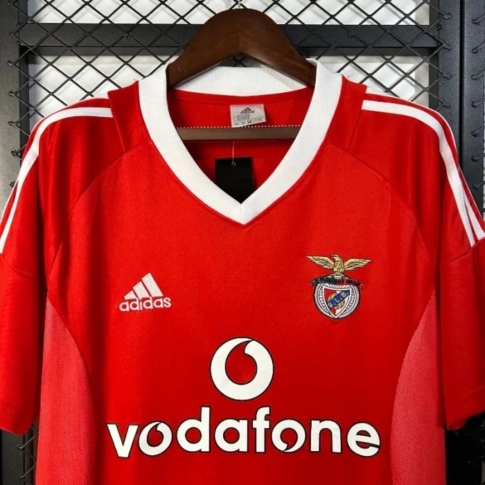 Benfica 2002-03 Home Retro Soccer Jersey - Fan Version