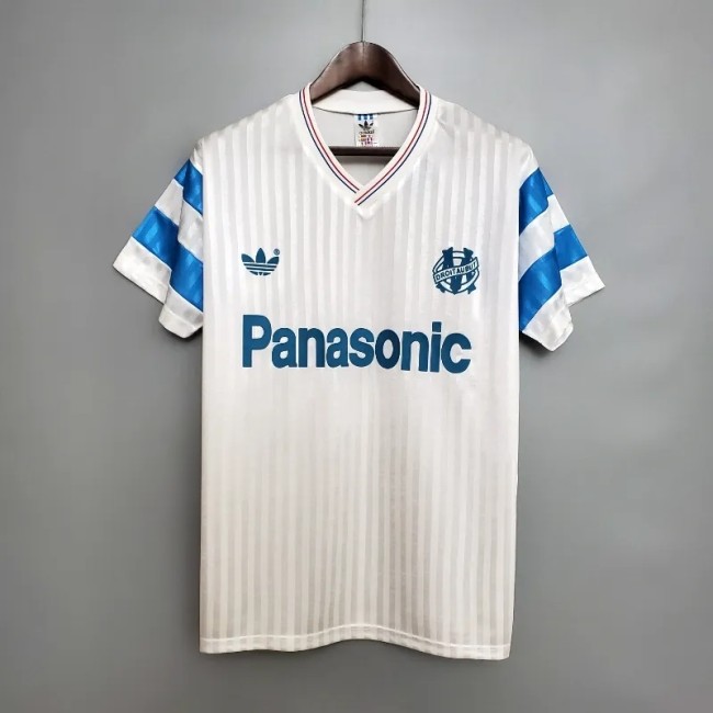 Marseille 1990 Home Retro Soccer Jersey - Fan Version