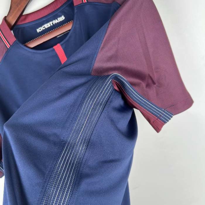 PSG 2017-18 Paris Saint Germain Home Retro Soccer Jersey - Fan Version