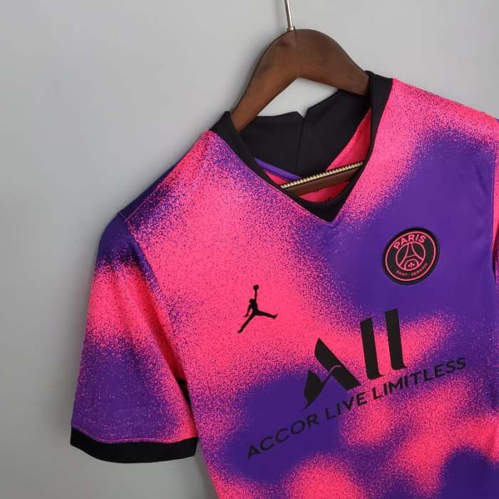 PSG 2020-21 Paris Saint Germain  Fourth Away Retro Soccer Jersey - Fan Version