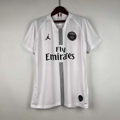 PSG 2018-19 Paris Saint Germain White  Retro Soccer Jersey - Fan Version