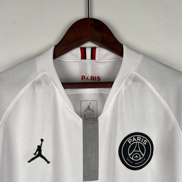 PSG 2018-19 Paris Saint Germain White  Retro Soccer Jersey - Fan Version