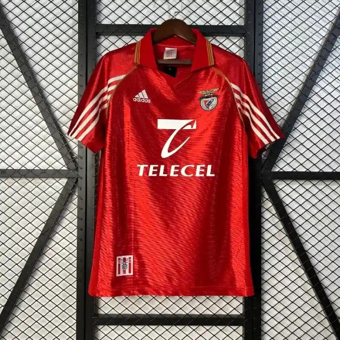 Benfica 1998-99 Home Retro Soccer Jersey - Fan Version
