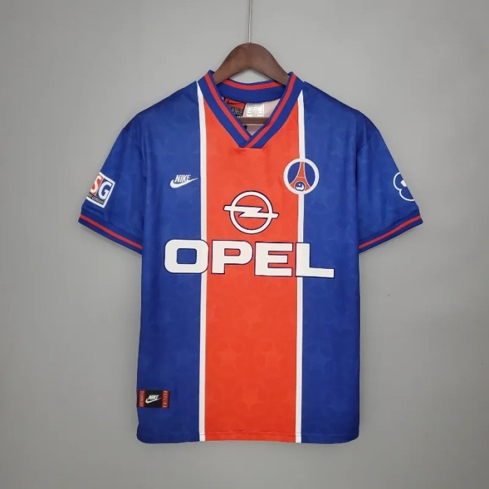 PSG 1995-96 Paris Saint Germain Home Retro Soccer Jersey - Fan Version