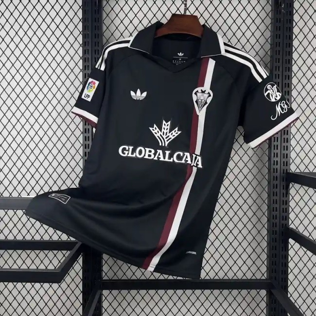 Albacete Balompié 25/26  Retro Black Soccer Jersey - Fan Version