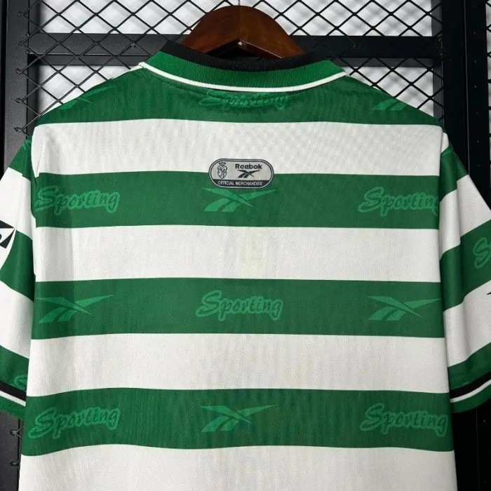 Sporting Lisbon 1999-00 Home Retro Soccer Jersey - Fan Version