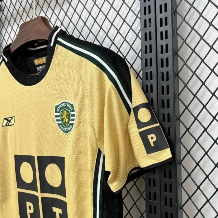 Sporting Lisbon 2003-04 Away Retro Soccer Jersey - Fan Version