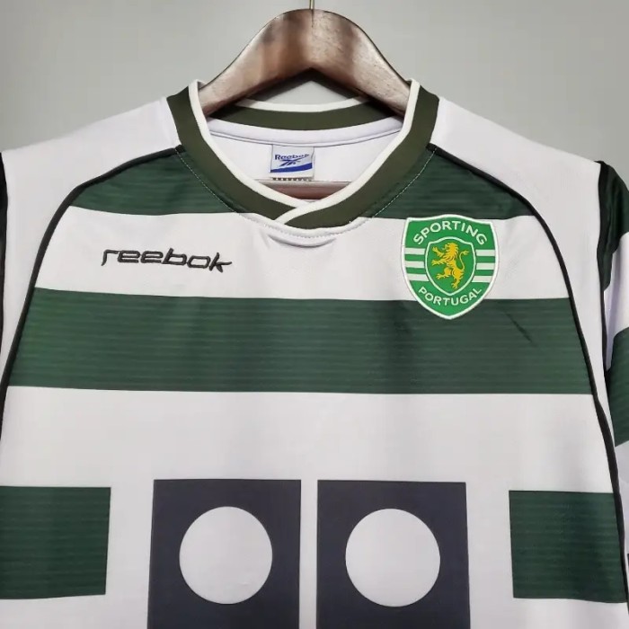 Sporting Lisbon 2001-03 Home Retro Soccer Jersey - Fan Version