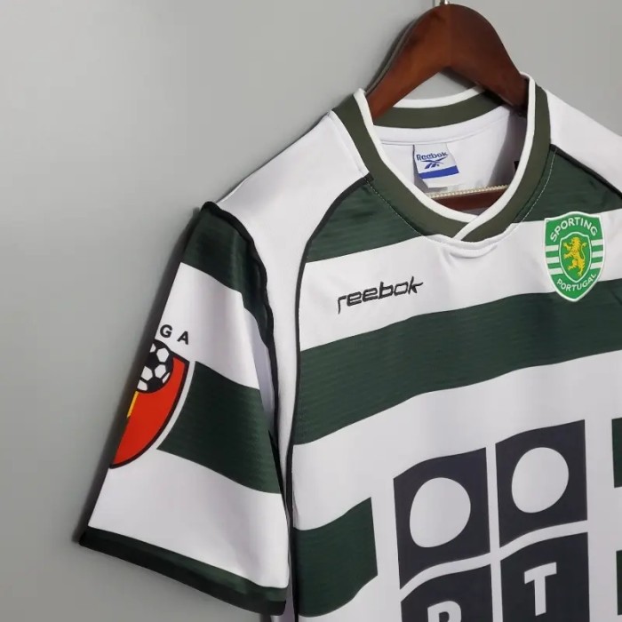 Sporting Lisbon 2001-03 Home Retro Soccer Jersey - Fan Version