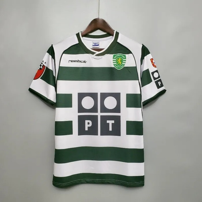 Sporting Lisbon 2001-03 Home Retro Soccer Jersey - Fan Version