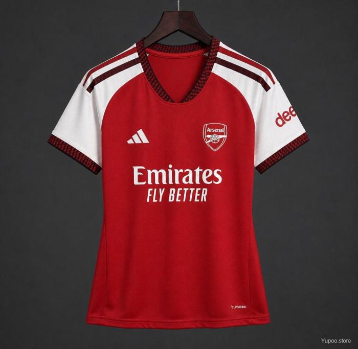 Woman Arsenal 26/27 Home Soccer Jerseys – Fan Version