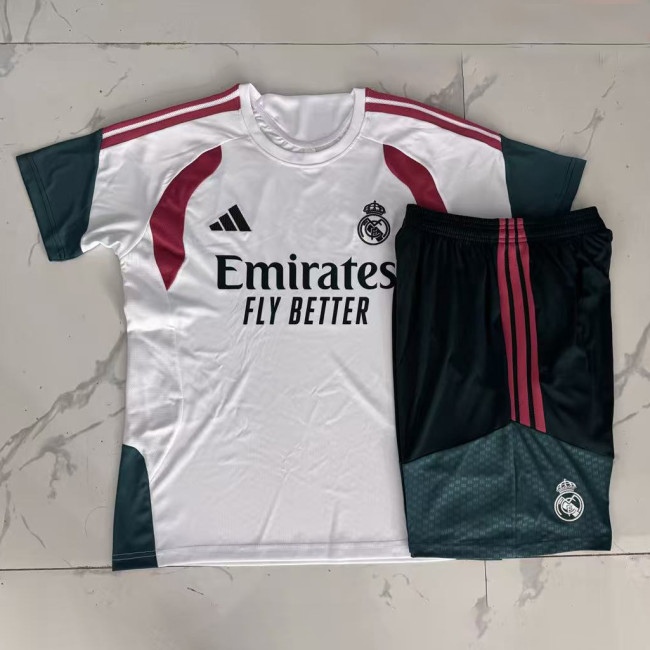 Kit 26/27 Real Madrid White Training Set Football Shirt + Short