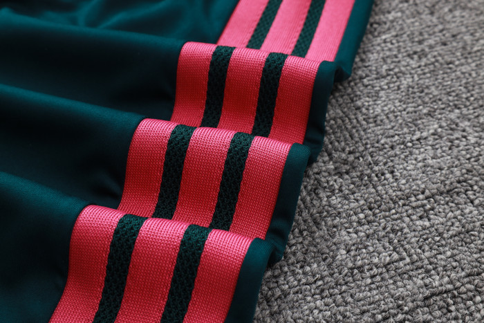 26/27 Real Madrid Dark Green Half Zipper Jacket + Pants