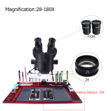 Microscope binocular With Aluminum Alloy Pad for Mobile Phone Soldering Repair without camera