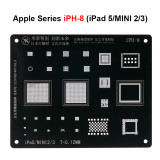 MiJing Square Stencil IPH1 - IPH12-2 stencil for iPhone iPad Nand/CPU/wifi/IC chips