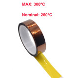 Heat Resistant Polyimide Tape High Temperature Adhesive Insulation Tape Length 3M