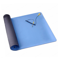 Blue anti-static mat 50*70cm with ESD wrist thickness:2mm with Ground wire