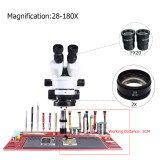Microscope binocular With Aluminum Alloy Pad for Mobile Phone Soldering Repair without camera