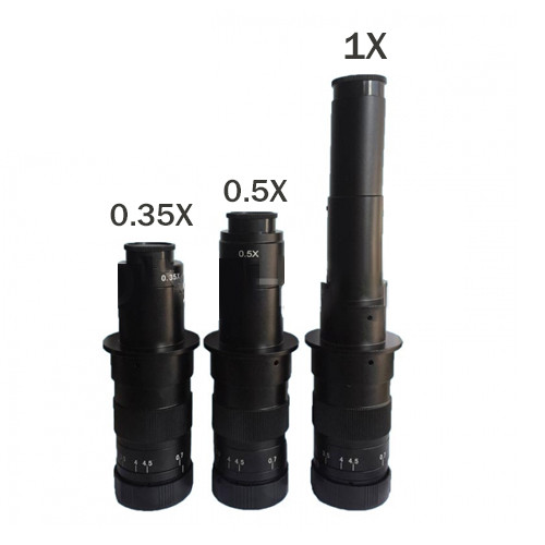 10X - 120X 180X 300X Adjustable 25mm Zoom C-mount Lens 0.7X - 4.5X Industry Video Microscope Camera Eyepiece Magnifier