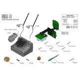 JBC NANE-9C 100V/NANE-1C 120V/ NANE-2C 230V soldering station for T210-A handle and C210 series soldering iron