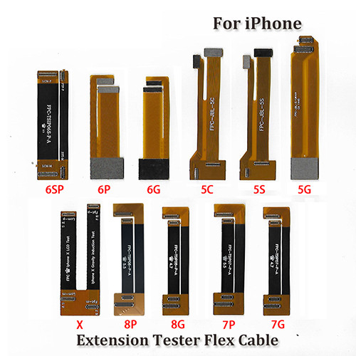LCD Display Test Touch Screen Extension Tester Flex Cable For Iphone 4 4S 5 5S 5C 6G 7G 8G 6S 7 8 plus X Xs Max XR