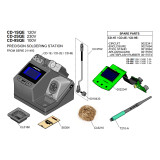 JBC CD-9SQE 100V/ CD-1SQE 120V/  CD-2SQE 230V soldering station for T210-A handle and C210 series soldering iron