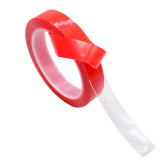 Red Double Sided Adhesive tape High Strength Acrylic Transparent No Traces Sticker
