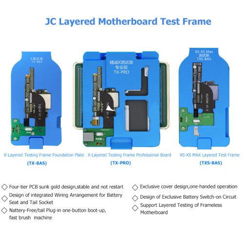 JC TX-BAS iPhone X Motherboard Double Layered Testing Fixture