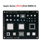 MiJing Square Stencil IPH1 - IPH12-2 stencil for iPhone iPad Nand/CPU/wifi/IC chips
