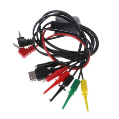 63cm 4pcs Hook Clips Power Supply Test Lead Cable for phone repair tool