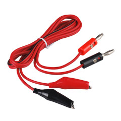 4mm Injection Banana Plug Copper Electrical Clamp Alligator Clip Test Cable Leads 1M For Testing Probe