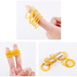 Disposable plastic yellow rubber ring for packing lcd bag 500pcs