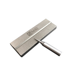 AMAOE M40 Gold-plated steel whetstone for polishing scorpion grinding blade double-sided tweezers