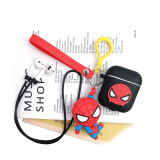 Apple Bluetooth Airpods1 Cover AirPods2 Silicone Cartoon Spider-Man Headphones Applicable