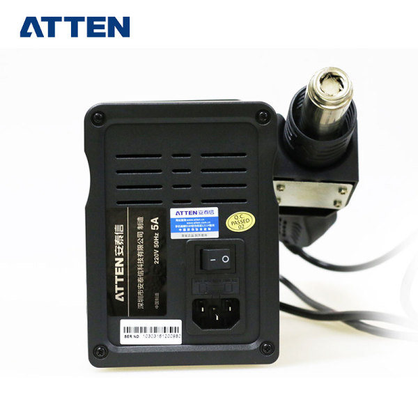 ATTEN hot air gun soldering station two in one AT8586 lead-free thermostat adjustable temperature mobile phone repair tool desoldering station