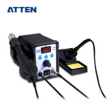 ATTEN hot air gun soldering station two in one AT8586 lead-free thermostat adjustable temperature mobile phone repair tool desoldering station